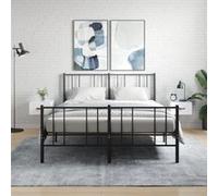vidaXL Tables de chevet murales 2 pcs blanc brillant 35x35x20 cm