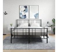 vidaXL Nachtkastjes 2 st wandgemonteerd 35x35x20 cm hoogglans wit829841 Blanc G