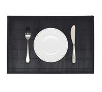 vidaXL Napperons 6 pcs Bambou 30 x 45 cm Noir