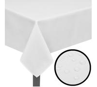 vidaXL Nappes de table 5 pièces 130 x 130 cm Blanc