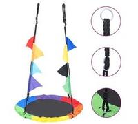 Balançoire Arc-en-ciel avec Fanions 100 cm Ensembles de Jeu Extérieur vidaXL