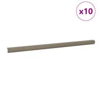vidaXL Nez de marche 10 pcs Champagne 67 cm Aluminium