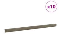 vidaXL Nez de marche 10 pcs Champagne 67 cm Aluminium