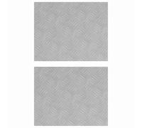vidaXL Nez de Marche 2 pc 50 x 40 cm Argenté Aluminium Rectangulaire