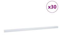 vidaXL Nez de marche 30 pcs Argent 67 cm Aluminium