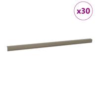 vidaXL Nez de marche 30 pcs Champagne 67 cm Aluminium