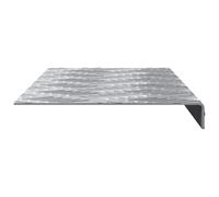 vidaXL Marches d'escalier aluminium Antidérapantes Argent Rectangulaire Durabilité élevée