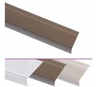 vidaXL Nez de marche forme en L 15 pcs aluminium 100 cm marron