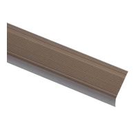 vidaXL Nez de marche en L aluminium 15 pièces 90 cm marron