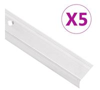 vidaXL Nez de marche forme en L 5 pcs aluminium 100 cm argenté