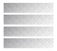 vidaXL Plaques en alu 4 pcs Antidérapantes 100x20 cm