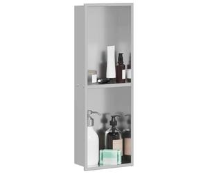 vidaXL Niche de Douche Argenté 60 x 20 x 9,5 cm Acier Inoxydable