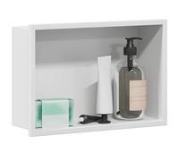 Niche de douche en acier inoxydable - vidaXL - Blanc - 30x20x9,5 cm - Design moderne - Rangement pratique