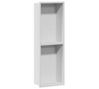 Vidaxl Niche De Douche Blanc 60 X 20 X 9.5 Cm Acier Inoxydable