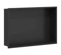 Vidaxl Niche De Douche Noir 45 X 30 X 9.5 Cm Acier Inoxydable