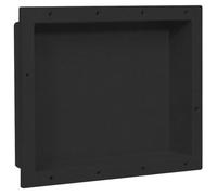 vidaXL Niche de douche Noir mat 41x51x10 cm