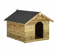 vidaXL Niche de jardin avec toit ouvrant en bois de pin imprégné