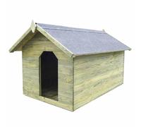 vidaXL Niche de Jardin Toit Ouvrant Terrasse Chenil Chien Bois de Pin Imprégné