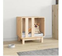 vidaXL Niche pour chien 822471 – Bois de pin massif 50 x 40 x 52 cm