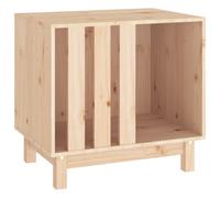 Niche pour Chien Blanc 70x50x62 cm Bois de Pin Massif Maison Couchage vidaXL