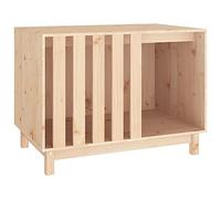 vidaXL Niche pour Chien 90x60x67 cm Bois de Pin Massif Maison Couchage Animaux