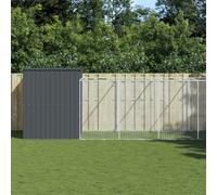 Vidaxl Niche Pour Chien Avec Cour Anthracite 214x1273x181 Cm Gris