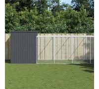 Niche pour Chien avec Cour Abri Cage Maison Chiot Animaux de Compagnie vidaXL