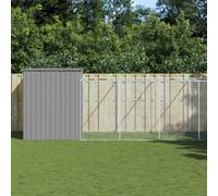 Vidaxl Niche Pour Chien Avec Cour Gris Clair 214x1273x181 Cm Gris