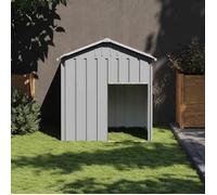 vidaXL Niche pour chien 172350 - Avec toit et loquet - Gris clair 117x103x123 cm