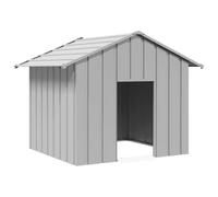 Vidaxl Niche Pour Chien Avec Toit Noir 131x101x102 Cm Acier Galvanisé