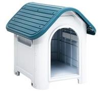 vidaXL Niche pour chien 152225 Polypropylène Bleu 59x75x66 cm