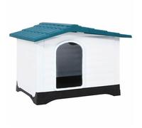 vidaXL Niche pour chien Bleu 90,5x68x66 cm Polypropylène 152229