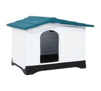 vidaXL Niche pour chien 152229 Polypropylène 90,5 x 68 x 66 cm Bleu