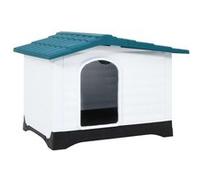 vidaXL Niche pour chien 152229 Polypropylène 90,5 x 68 x 66 cm Bleu