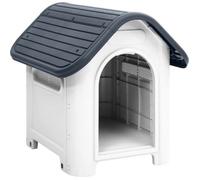vidaXL Niche pour chien Gris 59x75x66 cm Polypropylène 152226