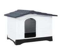 Vidaxl Niche Pour Chien Gris 90,5x68x66 Cm Polypropylène