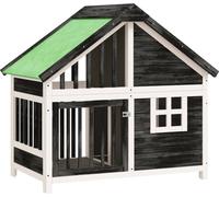 vidaXL Chenil gris 96x60,5x87 cm bois de pin solide 172268
