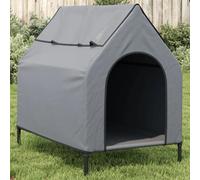 Vidaxl Niche Pour Chien Gris Clair Tissu Oxford Et Acier