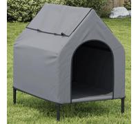 Vidaxl Niche Pour Chien Gris Clair Tissu Oxford Et Acier