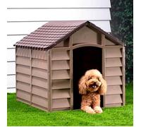 vidaXL Niche pour chien 94214 Polypropylène 86x84x82 cm Marron