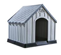 vidaXL Niche pour Chiens Gris 92x87x91 cm Plastique