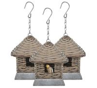 vidaXL Nichoir 3 pcs Osier