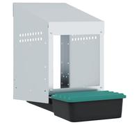 vidaXL Nichoir à poules1 compartiment, fixation murale, acier galvanisé