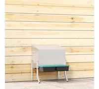 vidaXL Nichoir à poules2 compartiments avec pieds en acier galvanisé