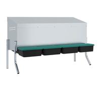 vidaXL Nichoir à poules4 compartiments avec pieds en acier galvanisé