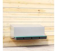 vidaXL Nichoir à poules4 compartiments, fixation murale, acier galvanisé