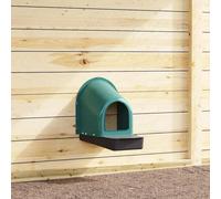 Vidaxl Nichoirs À Poules 4 Pièces Fixation Murale Plastique Vert Foncé