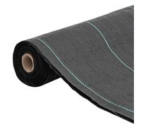vidaXL Non-tissé contre les mauvaises herbes noir 0,5x150 m PP