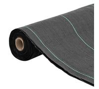 vidaXL Non-tissé contre les mauvaises herbes noir 1,5x100 m PP