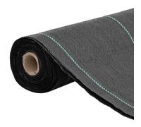 vidaXL Non-tissé contre les mauvaises herbes noir 1,5x150 m PP